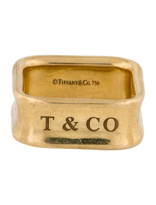 Tiffany & Co. 18K 1837 Square Band Ring