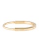 Tiffany & Co. 18K Diamond Lock Bangle Bracelet