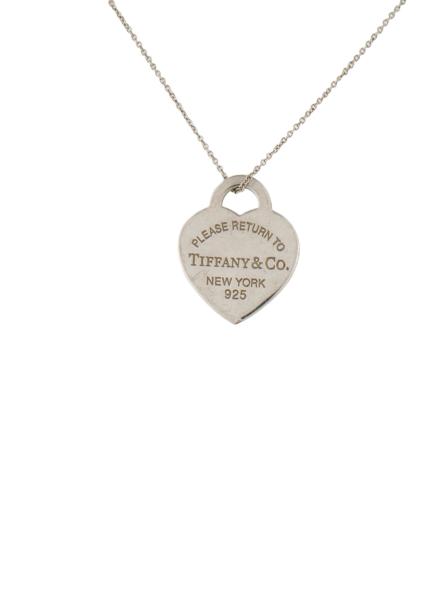 Tiffany & Co. Medium Heart Tag Pendant Necklace