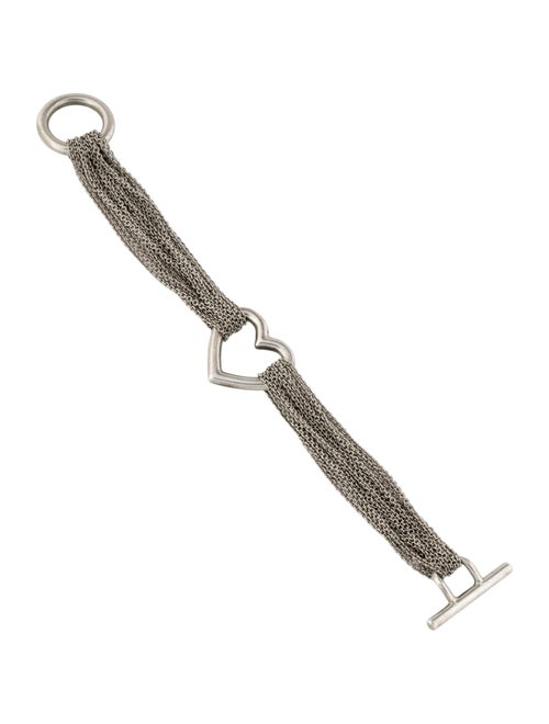 Tiffany & Co. Multi Strand Heart Toggle Bracelet
