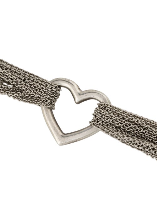 Tiffany & Co. Multi Strand Heart Toggle Bracelet
