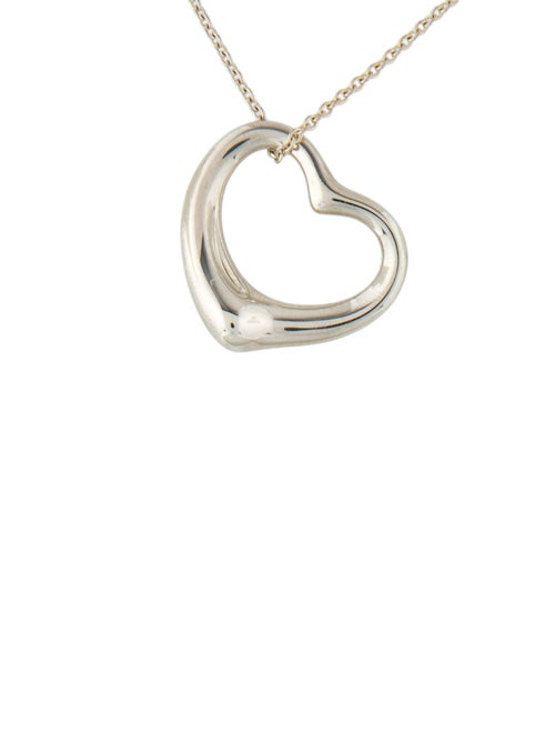 Tiffany & Co. Open Heart Pendant Necklace