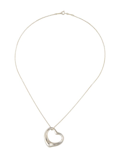 Tiffany & Co. Open Heart Pendant Necklace