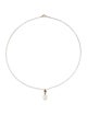 Tiffany & Co. Pearl Olive Leaf Pendant Necklace