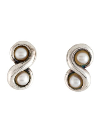 Tiffany & Co. Pearl Infinity Stud Earrings