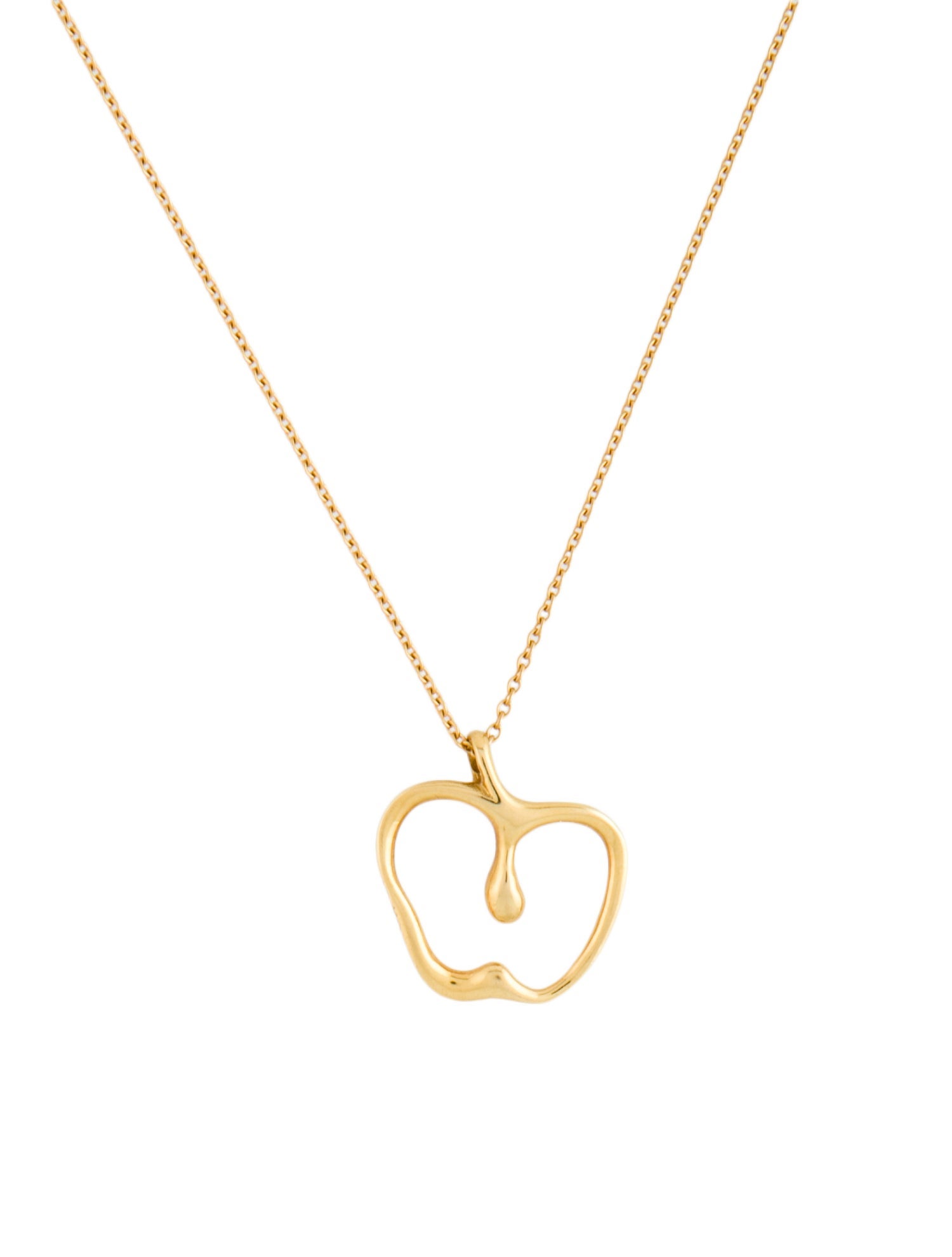 Tiffany & Co. Vintage 18K Apple Pendant Necklace