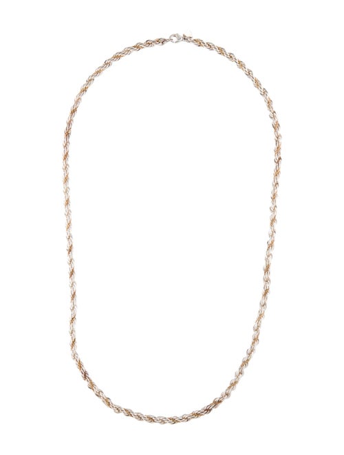 Tiffany & Co. Two-Tone Twisted Rope Chain Necklace
