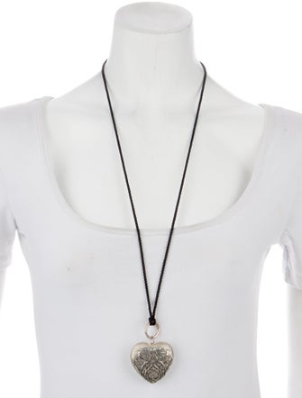 Tiffany & Co. Large Ziegfeld Heart & Daisy Locket Pendant