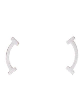 Tiffany & Co. 18K Mini Smile Stud Earrings