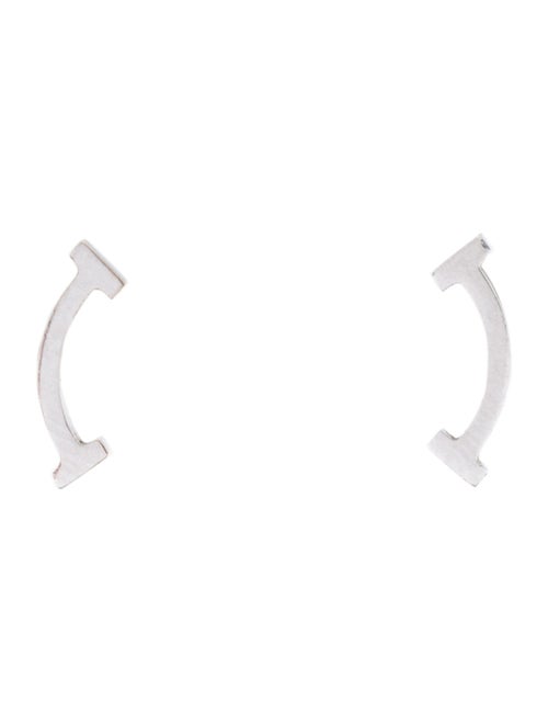 Tiffany & Co. 18K Mini Smile Stud Earrings