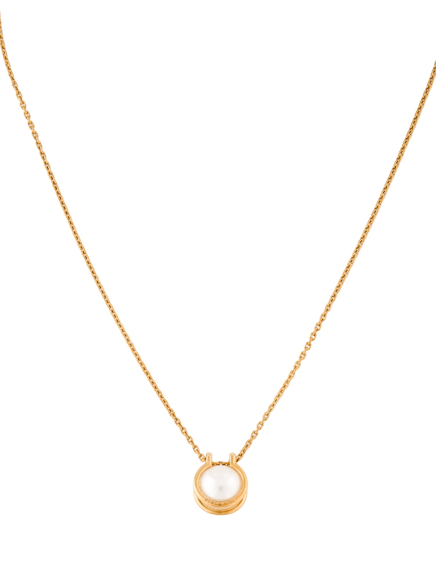Tiffany & Co. 18K South Sea Pearl Pendant Necklace