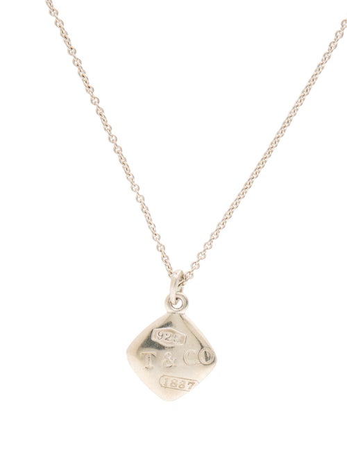 Tiffany & Co. 1837 Square Pendant Necklace