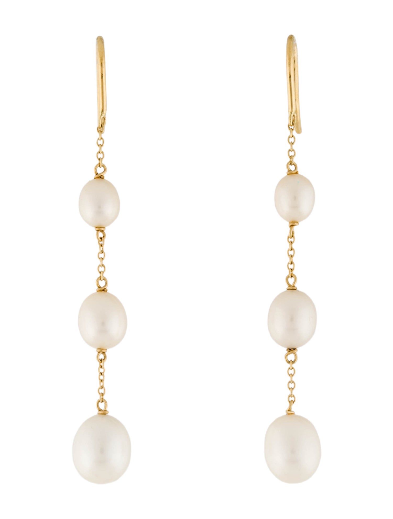 Tiffany & Co. Pearls by the Yard Chain Earrings