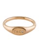 Tiffany & Co. 18K Diamond Micro Oval Signet Ring