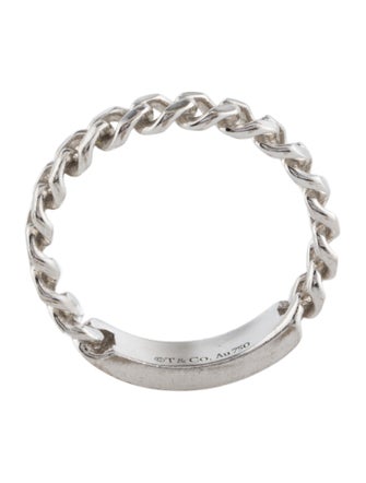 Tiffany & Co. 18K Diamond Chain Link Band