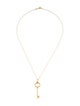 Tiffany & Co. 18K Oval Key Pendant Necklace