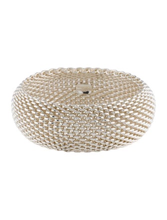 Tiffany & Co. Somerset Wide Mesh Bracelet