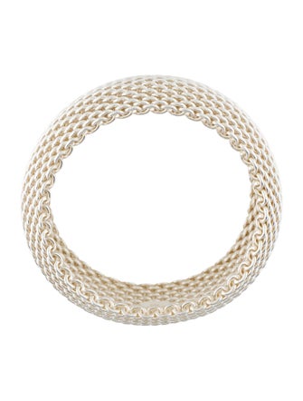Tiffany & Co. Somerset Wide Mesh Bracelet