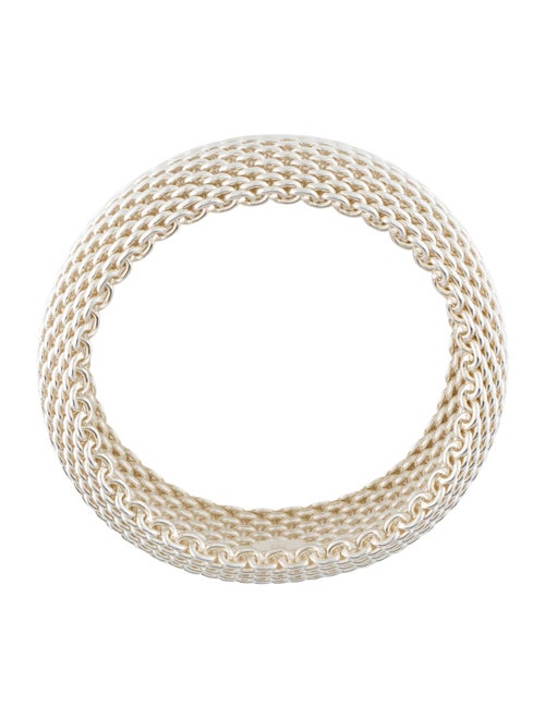 Tiffany & Co. Somerset Wide Mesh Bracelet