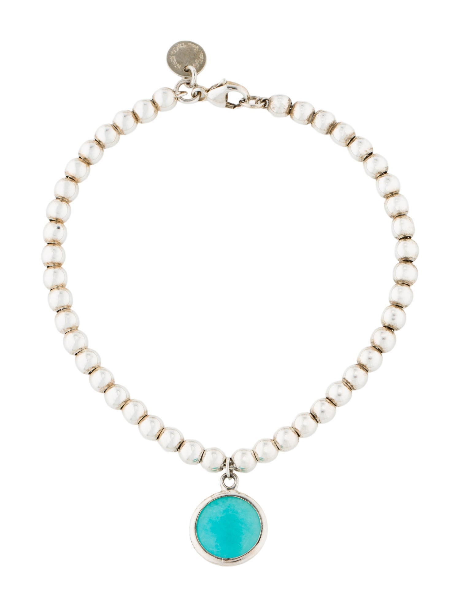 Tiffany & Co. Amazonite Sugar Stacks Charm Bracelet