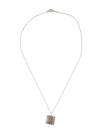 Tiffany & Co. Notes Square Charm Pendant Necklace