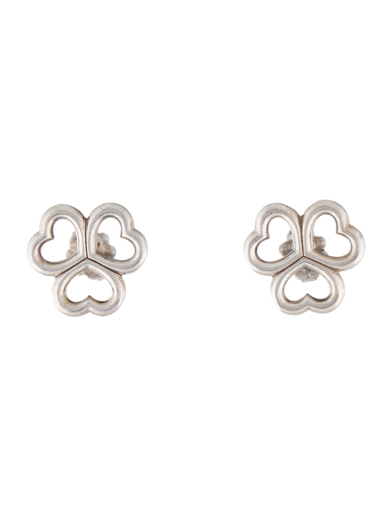 Tiffany & Co. Heart Clover Stud Earrings
