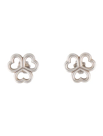 Tiffany & Co. Heart Clover Stud Earrings