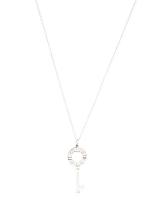 Tiffany & Co. 18K Diamond Tiffany Keys Atlas Necklace Pendant