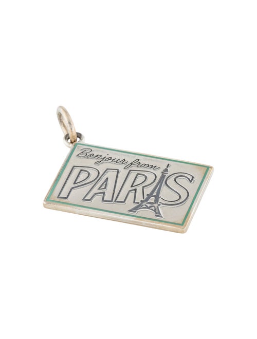 Tiffany & Co. Enamel 'Paris' Postcard Charm