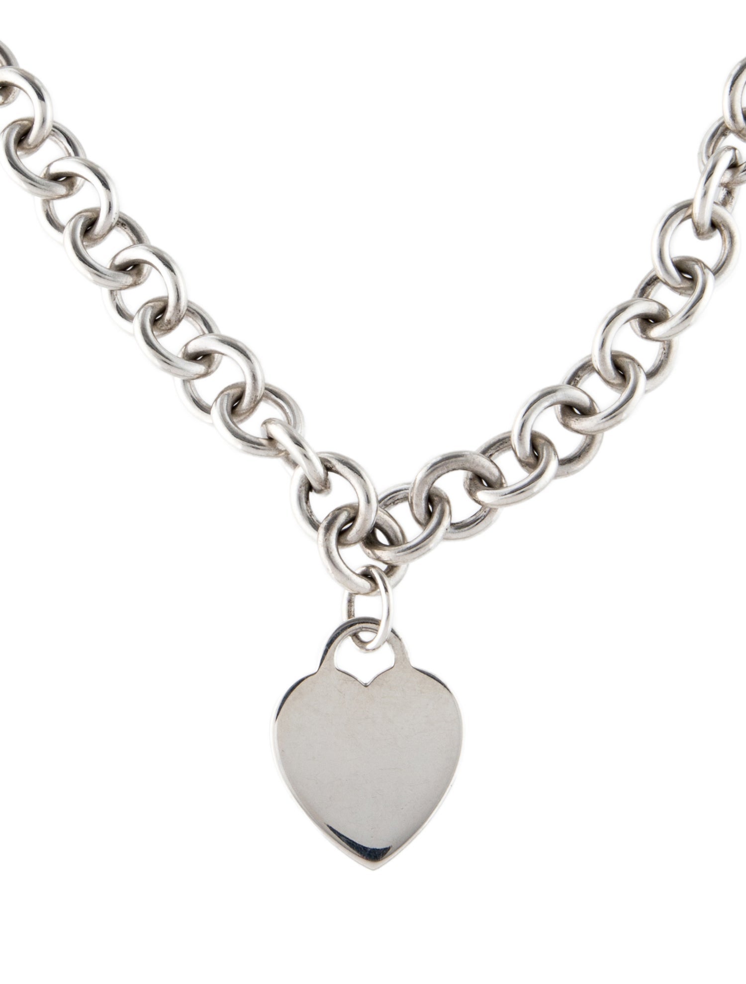 Tiffany & Co. Heart Tag Chain Link Necklace