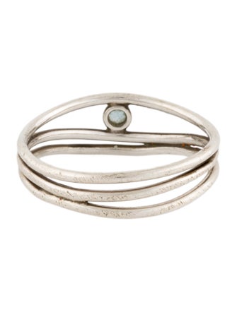 Tiffany & Co. Aquamarine Wave Three-Row Ring