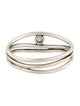 Tiffany & Co. Aquamarine Wave Three-Row Ring