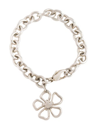 Tiffany & Co. Open Flower Charm Bracelet