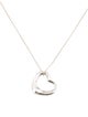 Tiffany & Co. Open Heart Medium Pendant Necklace
