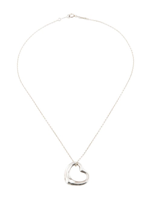 Tiffany & Co. Open Heart Medium Pendant Necklace