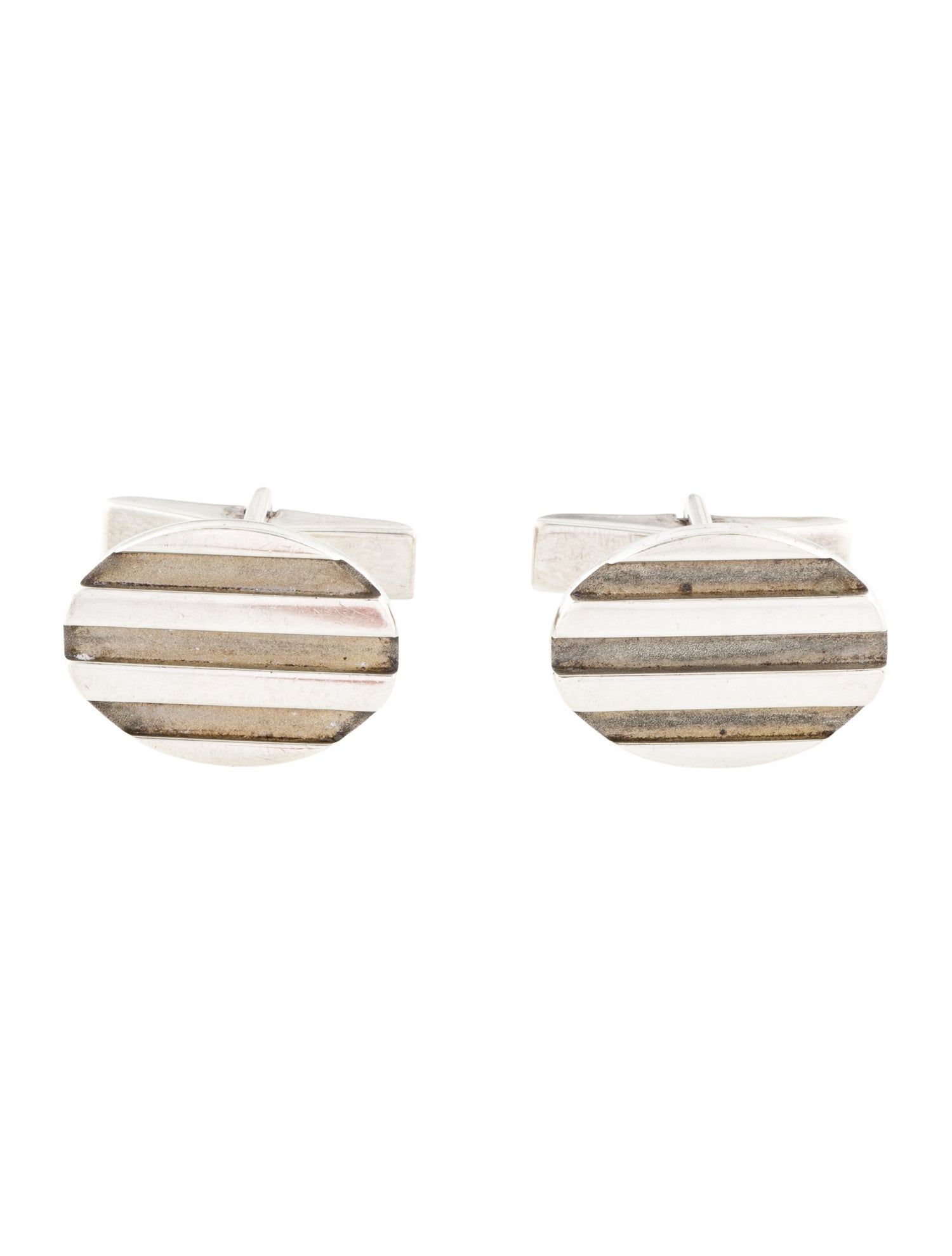 Tiffany & Co. Vintage Grooved Cufflinks