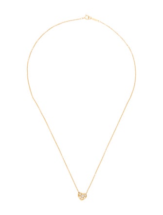 Tiffany & Co. 18K Diamond Heart Pendant Necklace