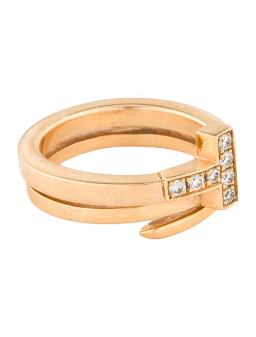 Tiffany & Co. 18K Diamond T Square Wrap Ring