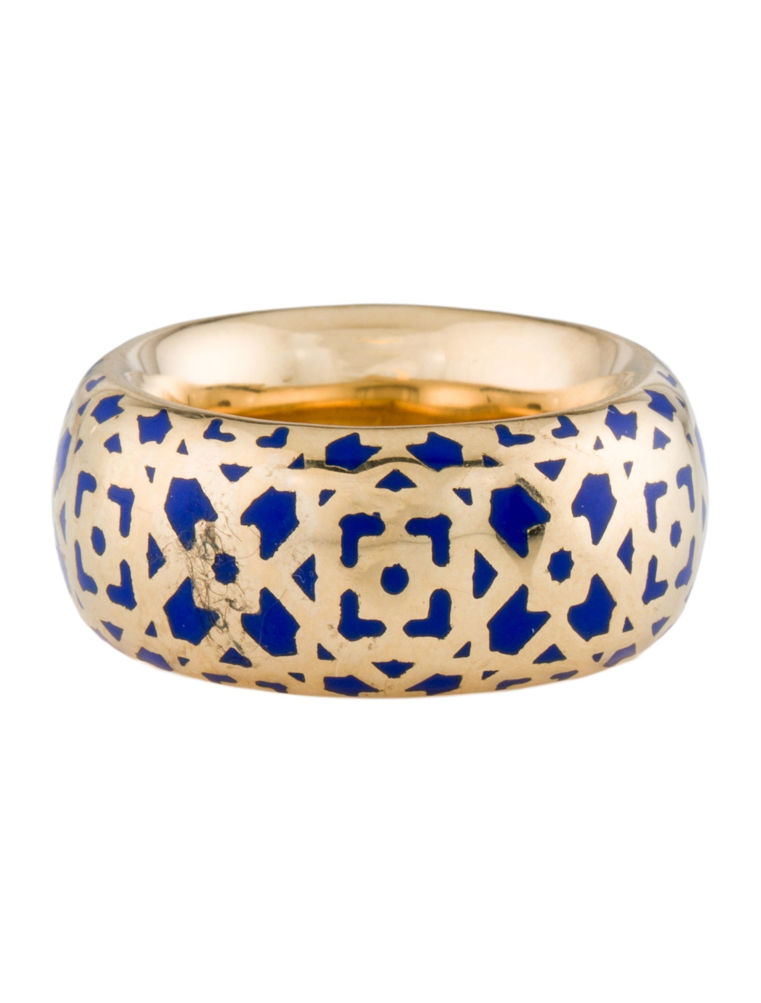 Tiffany & Co. 18k Enamel Marrakesh Band