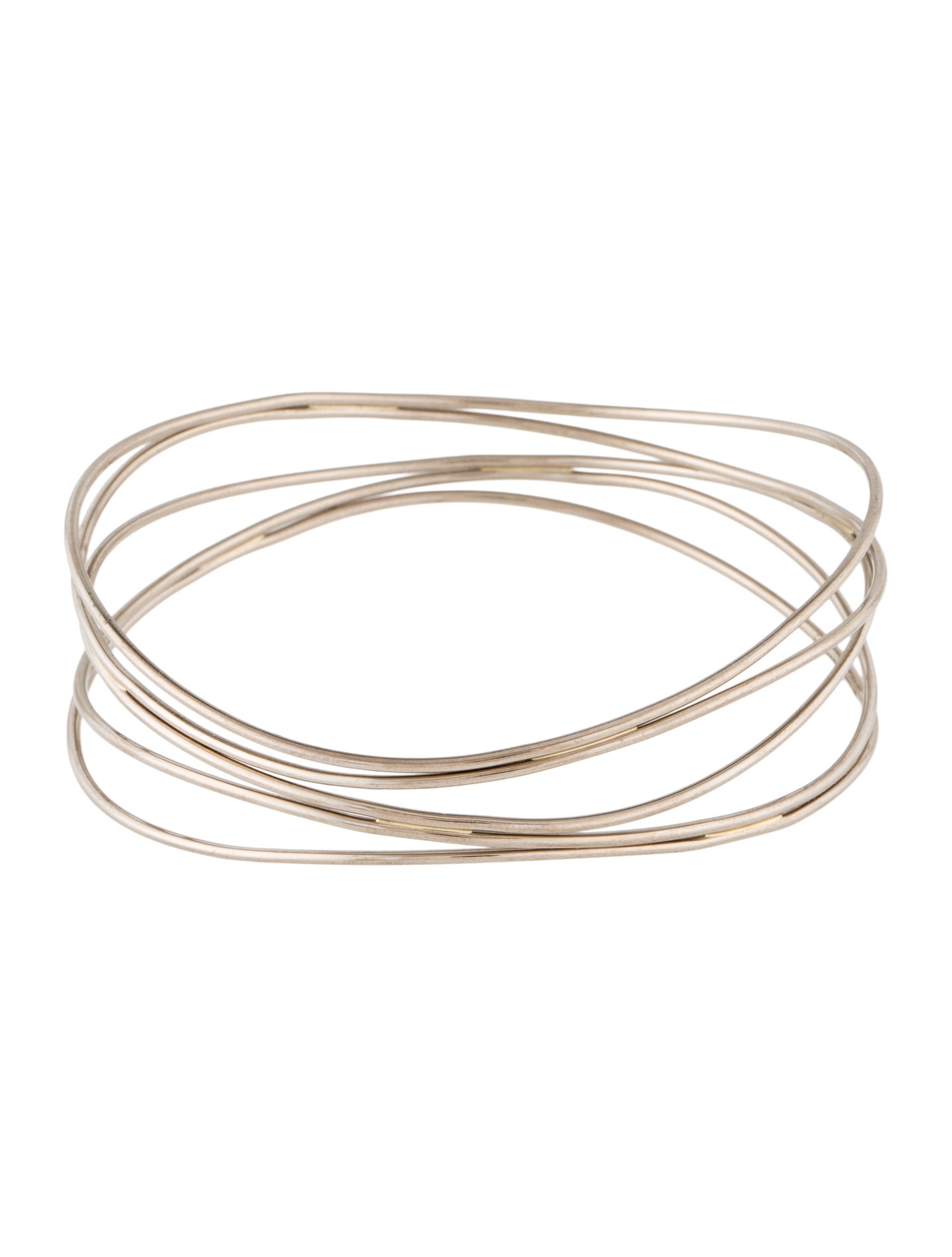 Tiffany & Co. 18K Wave Five-row Bangle