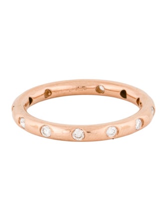 Tiffany & Co. 18K Diamond Stacking Band Ring