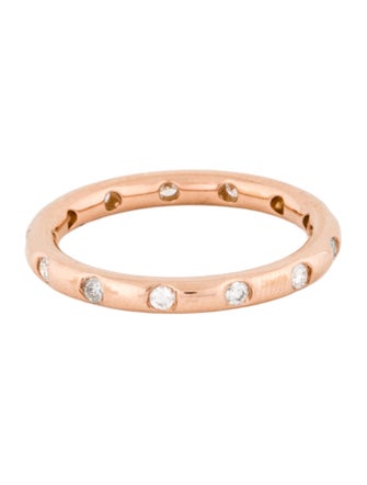 Tiffany & Co. 18K Diamond Stacking Band Ring