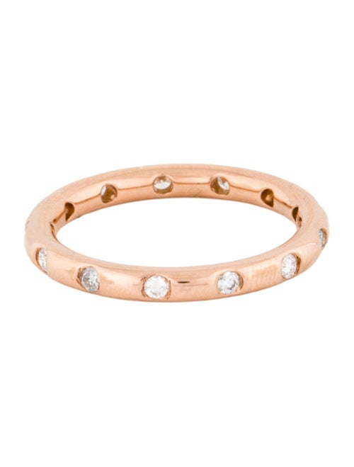 Tiffany & Co. 18K Diamond Stacking Band Ring