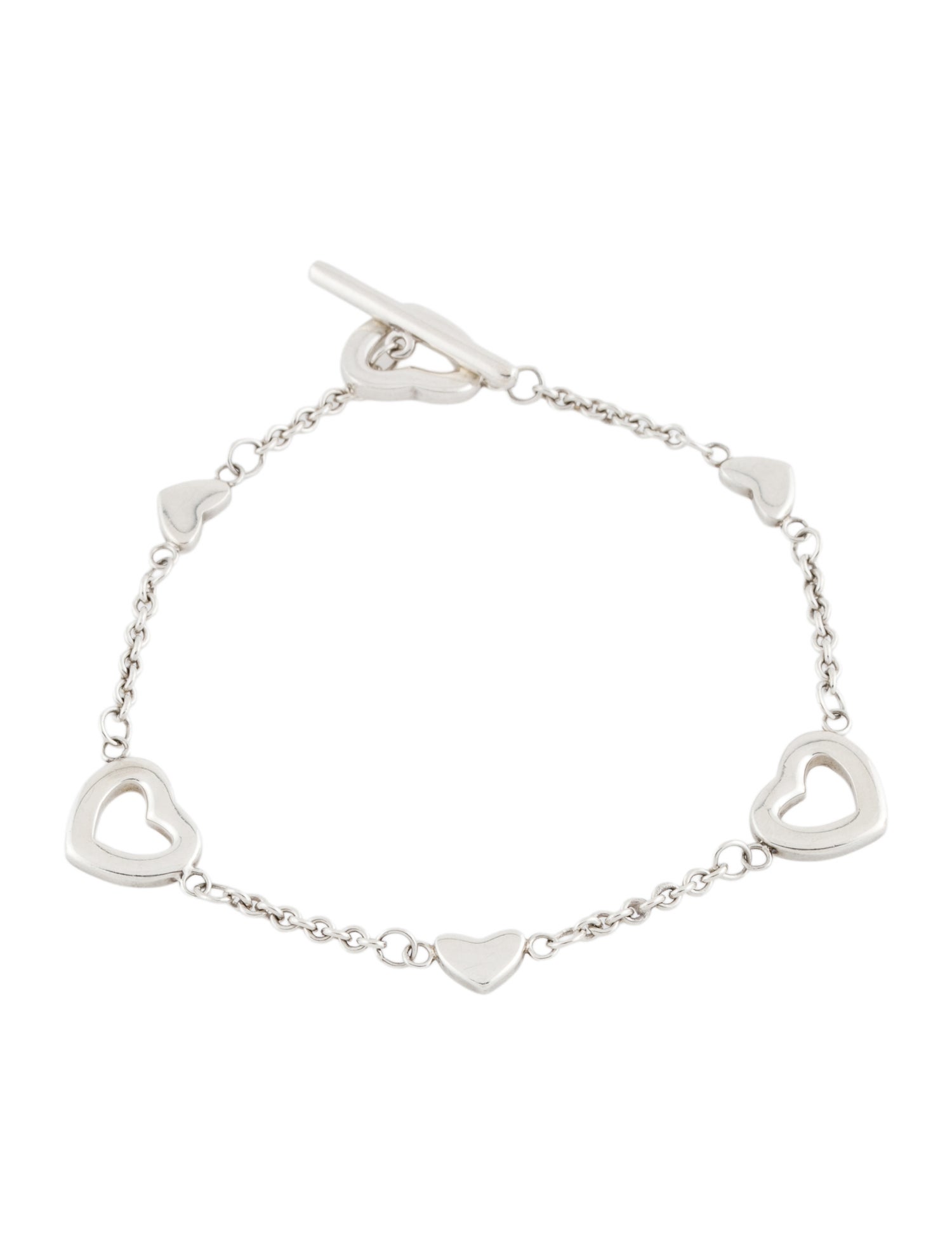 Tiffany & Co. Heart Station Toggle Bracelet