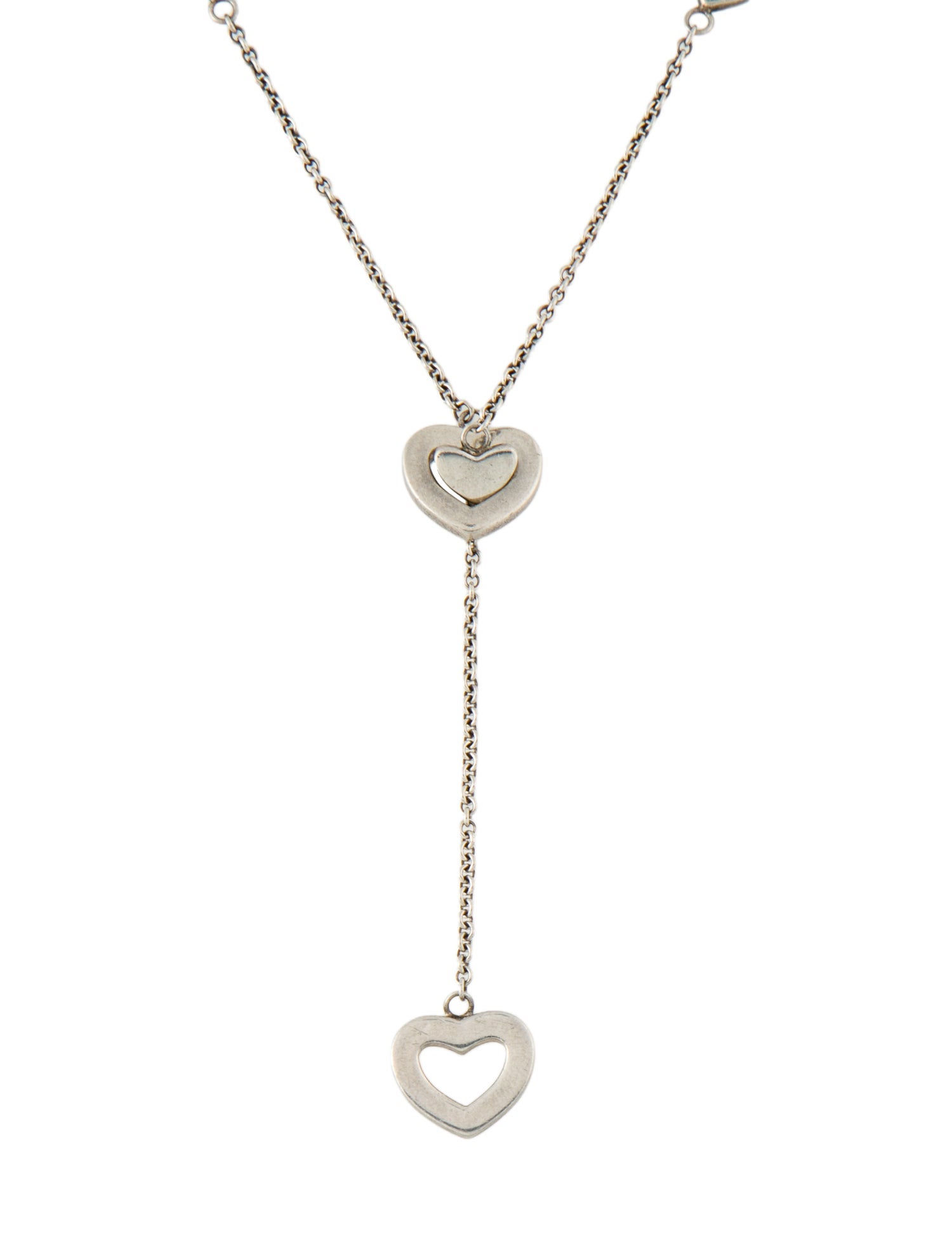 Tiffany & Co. Heart Station Lariat Necklace