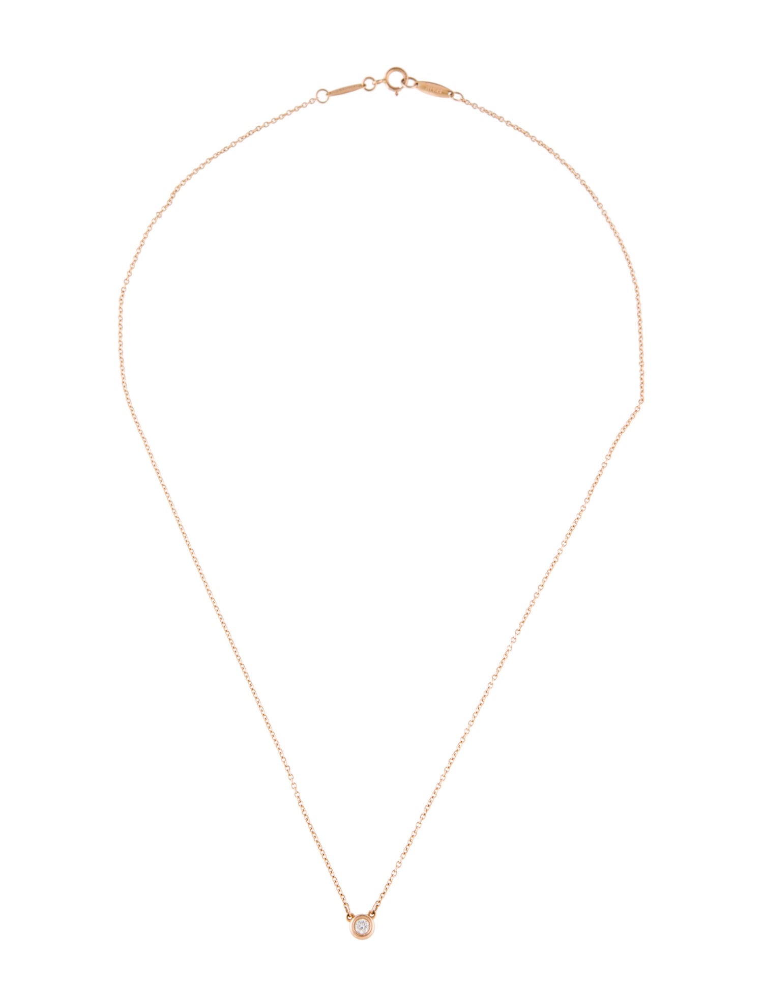 Tiffany & Co. 18K Diamonds By The Yard Pendant Necklace