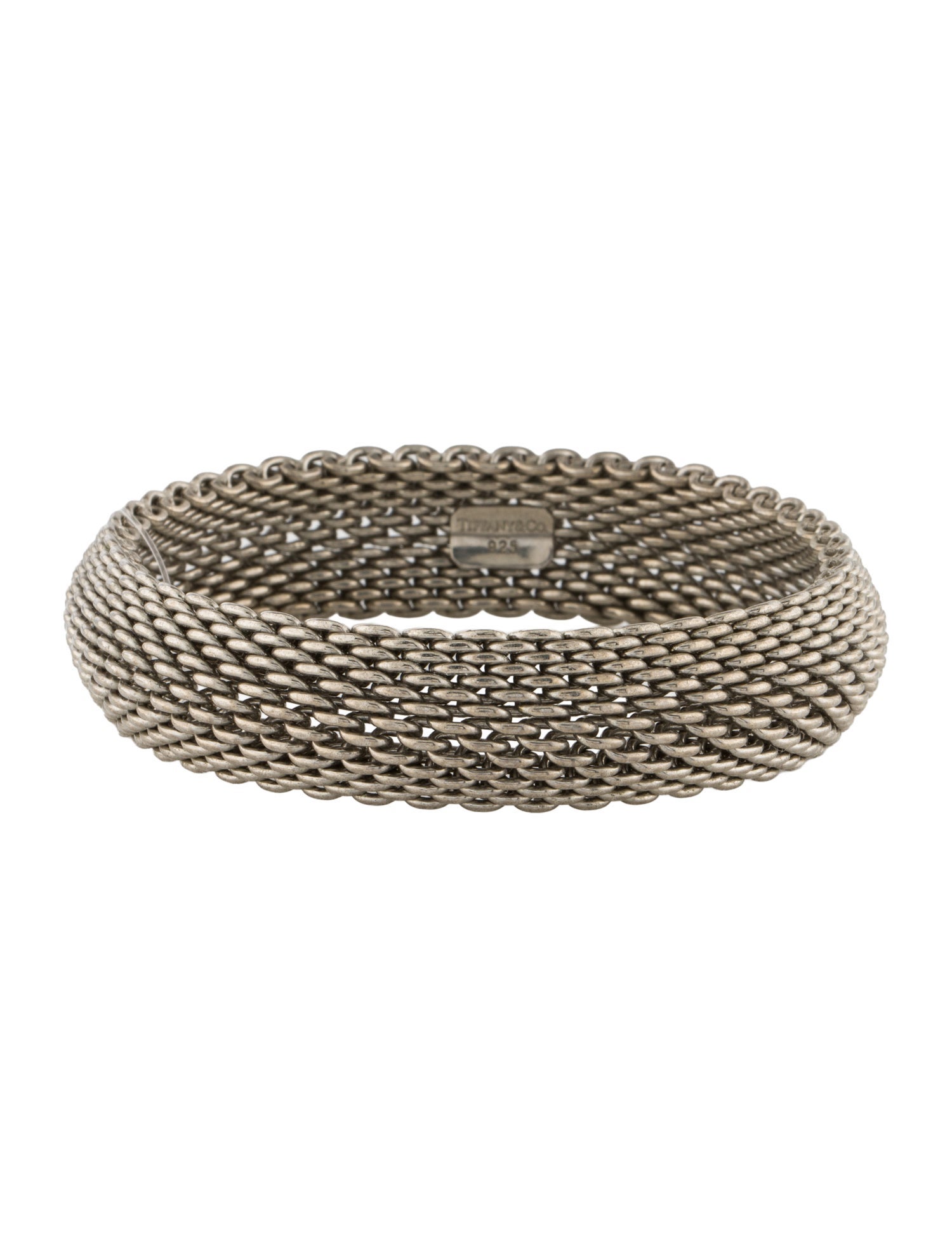 Tiffany & Co. Somerset Wide Mesh Bracelet