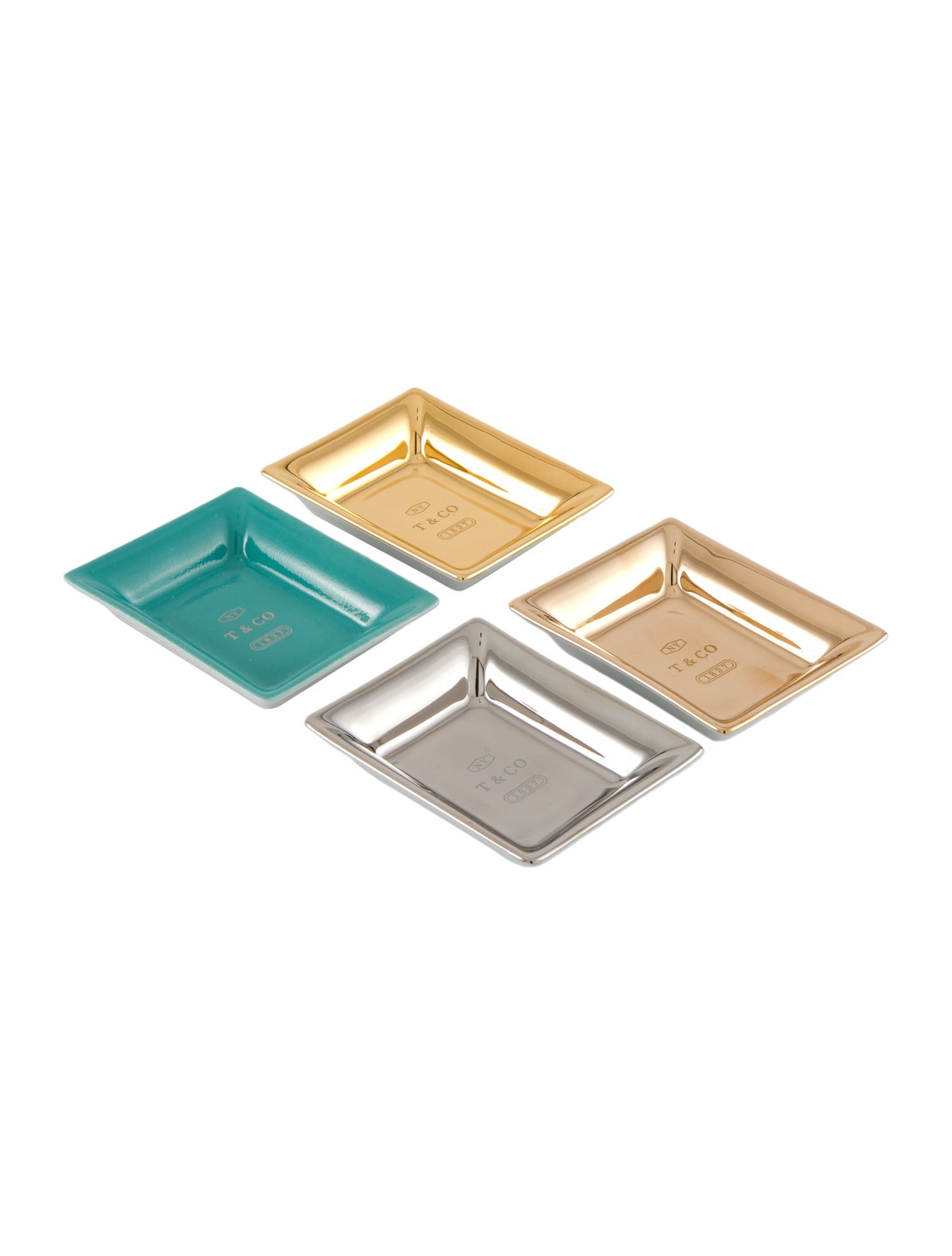 Tiffany & Co. Metallic Vide Poche Set