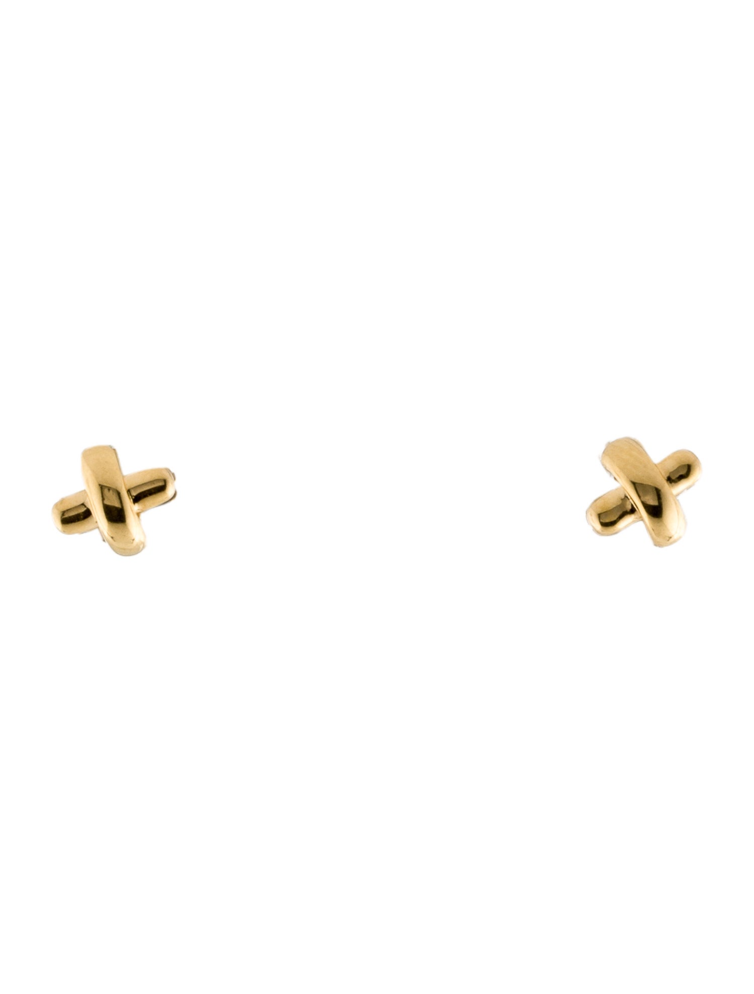 Tiffany & Co. 18K Mini X Stud Earrings