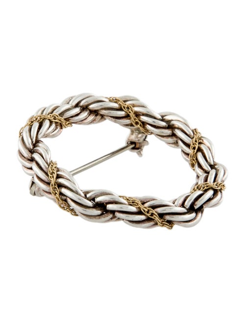 Tiffany & Co. Two-Tone Twisted Rope Circle Brooch